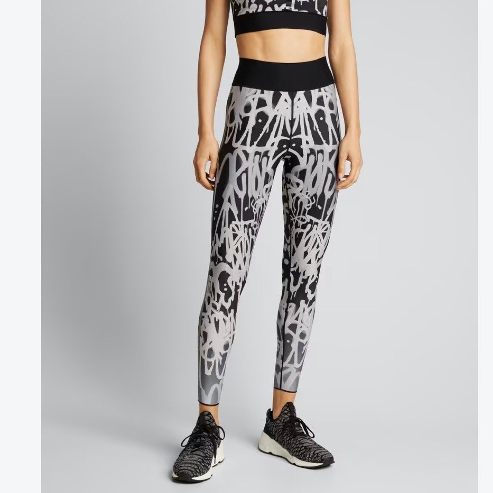 Ultracor Graffito Ultra High Printed Leggings Black Grey Women Small